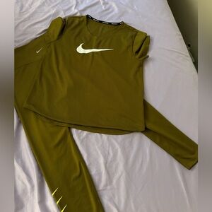Nike Olive Activewear Ensemble